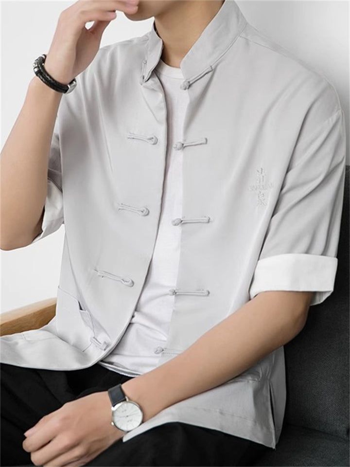 Men's Chinese Style Short Sleeve Summer Shirts