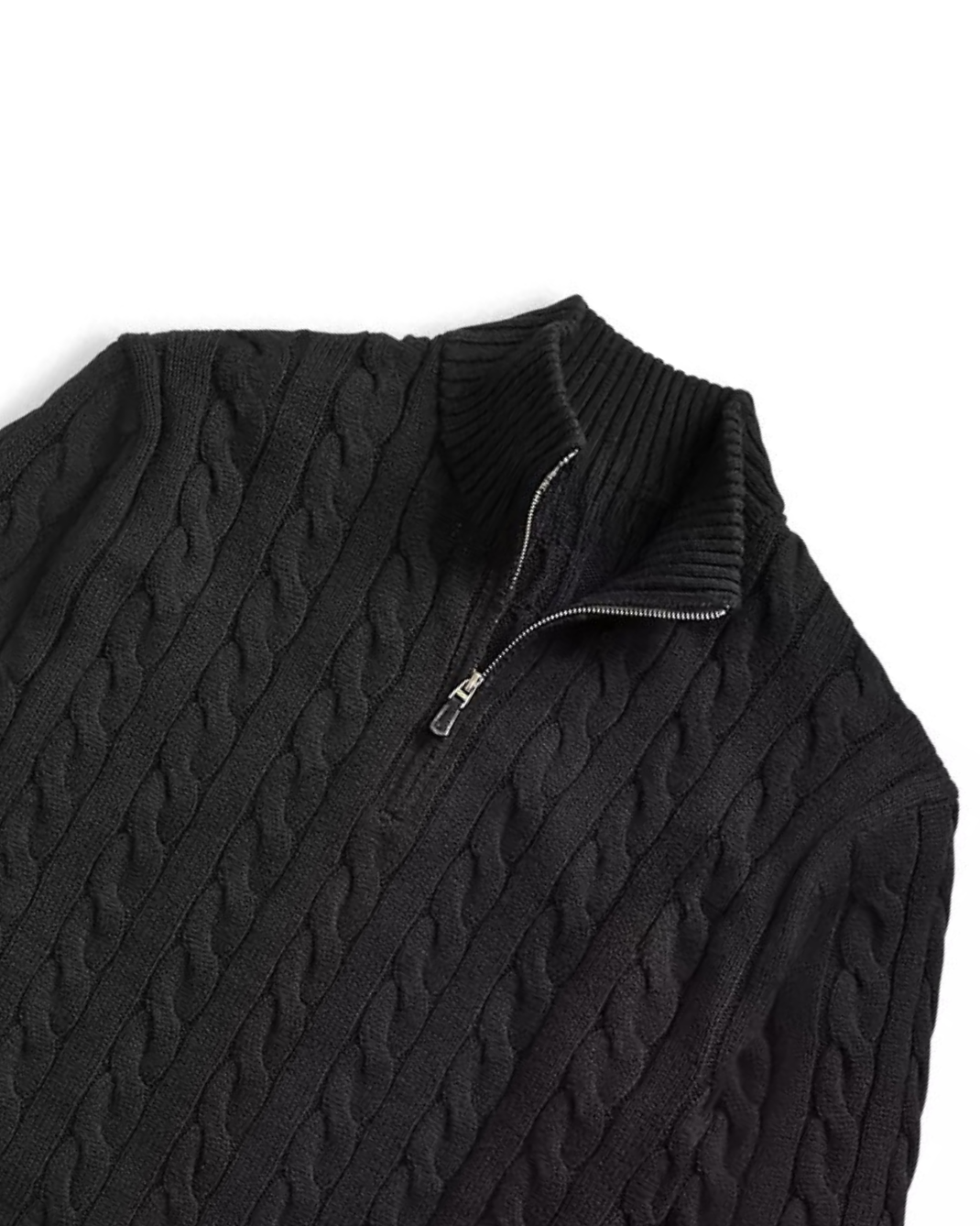 Quarter-Zip Cotton Knit