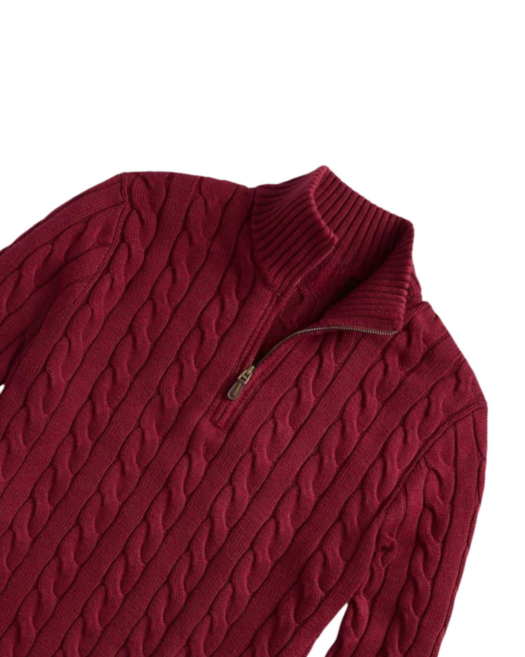 Quarter-Zip Cotton Knit