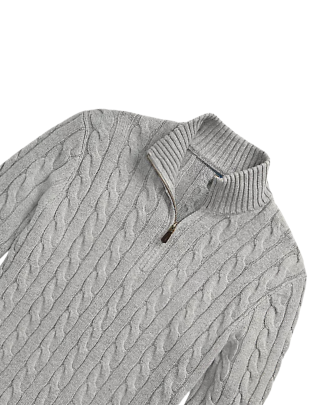 Quarter-Zip Cotton Knit