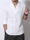 Chinese Zen Clothing Vintage Style Summer Linen Shirt